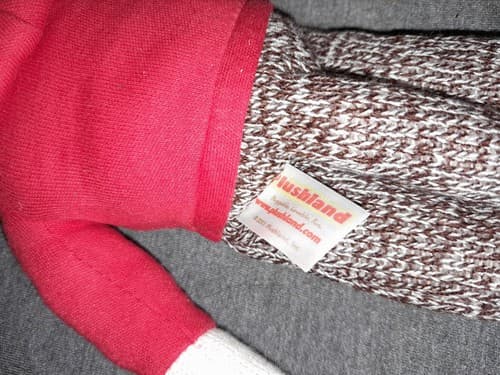 Texas Tech Sock Monkey 10.5" Tall College Football Red Raiders Huggable Lovable - Thumbnail 4