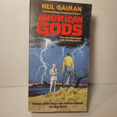 American Gods by Neil Gaiman Paperback 2016 Robert McGinnis Cover Fantasy - Image 1
