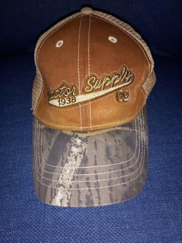 Tractor Supply Co. 1938 Hat Baseball Cap Camo Adjustable Embroidered Lettering - Image 1