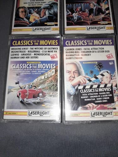 Lot Of 5 Classics Go To The Movies Music Cassettes Laser Light Vol. 1 2 3 4 5 - Thumbnail 2