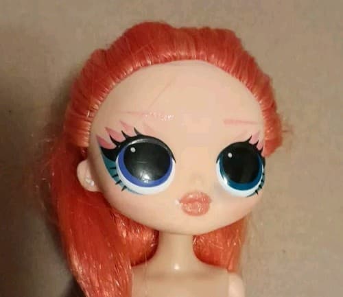 Lol Surprise OMG Nude Replacement Doll Major Lady Long Orange Hair No Hands - Image 1