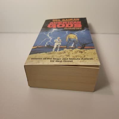 American Gods by Neil Gaiman Paperback 2016 Robert McGinnis Cover Fantasy - Thumbnail 7