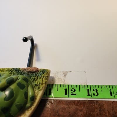 Vintage Frog Wall Hooks Cottagecore Decor Resin 4 Hook Whimsical Garden Entryway - Thumbnail 7
