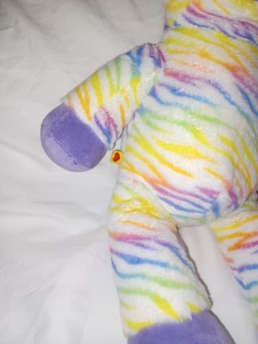 RAINBOW Plush 18" Horse Stuffed Animal Hooves Adorable Purple Build-A-Bear - Thumbnail 3