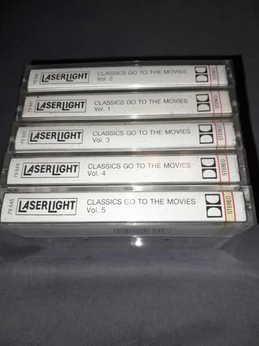 Lot Of 5 Classics Go To The Movies Music Cassettes Laser Light Vol. 1 2 3 4 5 - Thumbnail 5