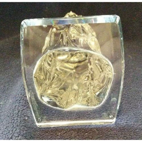 9 1/2" Indian Woman Crystal Clear Glass Figurine India Statue Beautiful RARE - Thumbnail 6