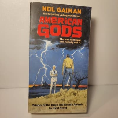 American Gods by Neil Gaiman Paperback 2016 Robert McGinnis Cover Fantasy - Thumbnail 2