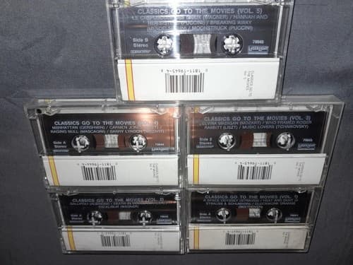 Lot Of 5 Classics Go To The Movies Music Cassettes Laser Light Vol. 1 2 3 4 5 - Thumbnail 4