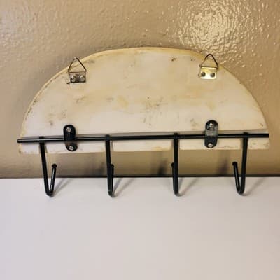 Vintage Frog Wall Hooks Cottagecore Decor Resin 4 Hook Whimsical Garden Entryway - Thumbnail 6