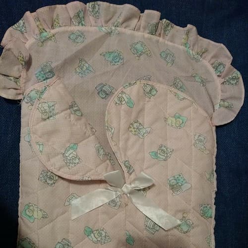 Sleeping Bag Fits Dolls 16" To 18" Pink Dots With Bear Print Camping JC Toys - Thumbnail 4