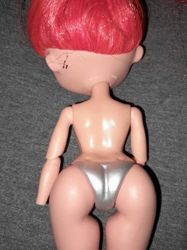 Lol Surprise OMG Nude Replacement Doll Major Lady Long Orange Hair No Hands - Thumbnail 5