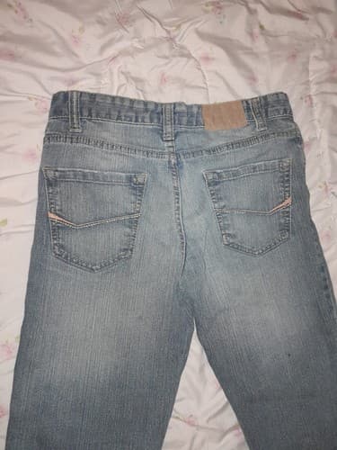 Carbon Distressed Jeans Sz 29x30 Straight Leg Denim Blue Actual 32x30 - Thumbnail 5