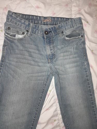 Carbon Distressed Jeans Sz 29x30 Straight Leg Denim Blue Actual 32x30 - Thumbnail 4
