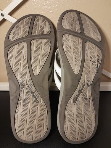 Eddie Bauer Sandals Women's Casual Slip On Thong Flip Flops White Open Toe - Thumbnail 7