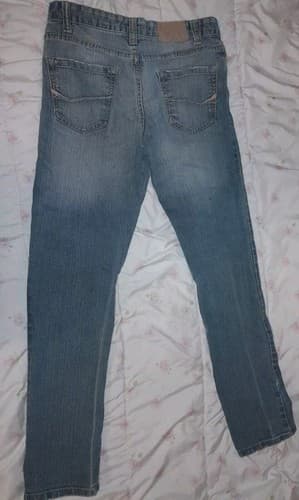 Carbon Distressed Jeans Sz 29x30 Straight Leg Denim Blue Actual 32x30 - Thumbnail 2