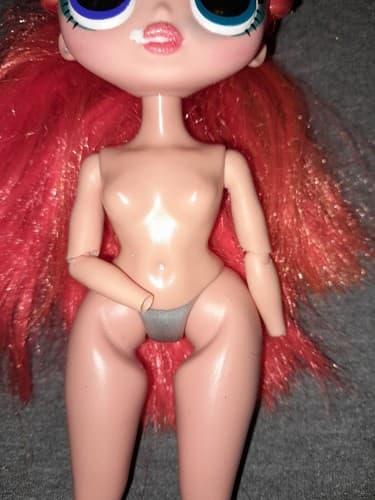 Lol Surprise OMG Nude Replacement Doll Major Lady Long Orange Hair No Hands - Thumbnail 3