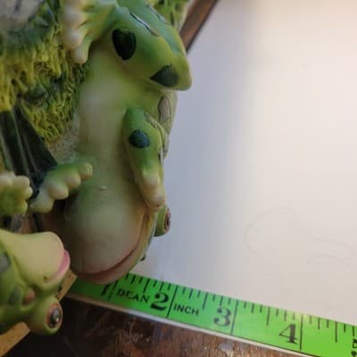 Vintage Frog Wall Hooks Cottagecore Decor Resin 4 Hook Whimsical Garden Entryway - Thumbnail 9