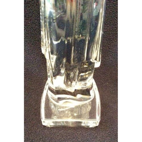 9 1/2" Indian Woman Crystal Clear Glass Figurine India Statue Beautiful RARE - Thumbnail 3