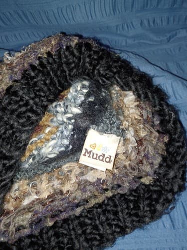 MUDD Women's MULTI-COLOR STRIPE Winter HAT Brown Multi Yarn Stripes Beanie Cap - Thumbnail 3