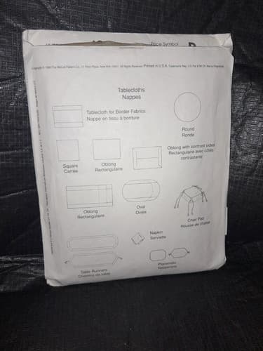 McCalls 8438 Crafts Pattern Dining Essentials Placemats Table Runners Cloth UC - Thumbnail 4