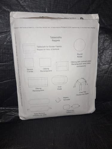 McCalls 8438 Crafts Pattern Dining Essentials Placemats Table Runners Cloth UC - Thumbnail 3