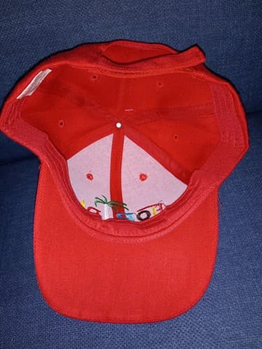 Florida Hat Cap Red Adult New Strapback Embroidered Florida Beautiful Adjustable - Thumbnail 2