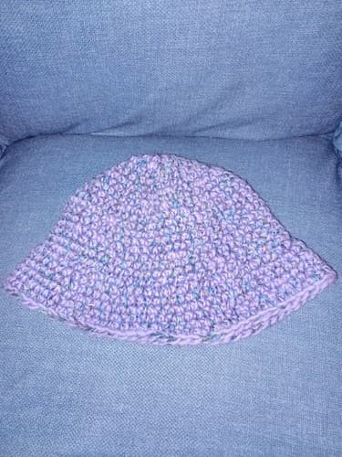 Ram N Ewe Original Knit Knitted Hat Cap Purple Adult - Image 1
