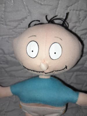 1997 Rugrats Tommy Pickles 6” Bean Bag Plush Applause Nickelodeon Vintage - Thumbnail 2