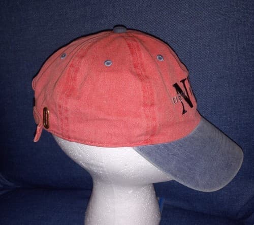 Newhattan Baseball Cap Adult NYC New York City Red Blue Clasp Closure - Thumbnail 4