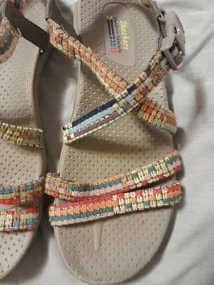 Skechers Reggae Outdoor Lifestyle Sandals Multicolor Beach Women's Size 11 - Thumbnail 2