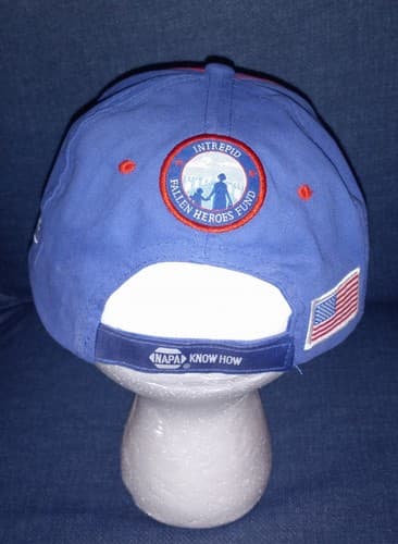NAPA Racing Hat Cap Intrepid Fallen Heroes Fund USA Flag Blue Red White - Thumbnail 3