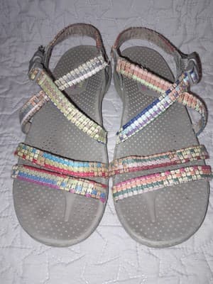 Skechers Reggae Outdoor Lifestyle Sandals Multicolor Beach Women's Size 11 - Thumbnail 6