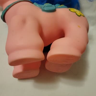 Vintage 1980s Coleco Cabbage Patch Kids Show Pony Pink Body Blue Hair & Saddle - Thumbnail 11