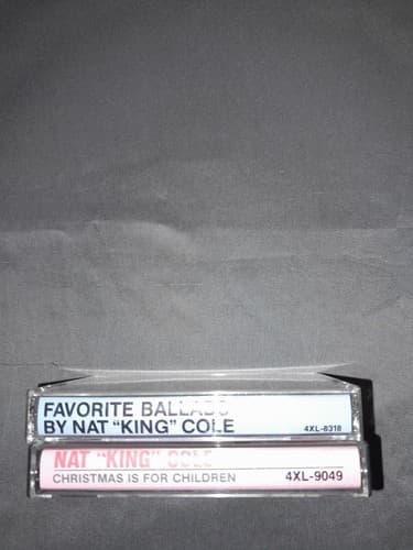 Nat King Cole Favorite Ballads Cassette 1982 & Christmas Is For Children Lot 2 - Thumbnail 3