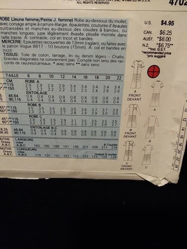 Vintage Butterick 4702 Sewing Pattern Size 12 The Family Circle Collection Dress - Thumbnail 5