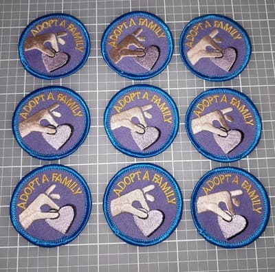 Adopt A Family Patch Crest Badge Girl Boys Scouts Fun Patch 2"×2" New - Thumbnail 3