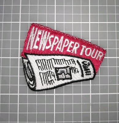 Newspaper Tour Visit Patch Badge Girl & Boys Scouts Cub Fun Patch 2"×2.5" New - Image 1