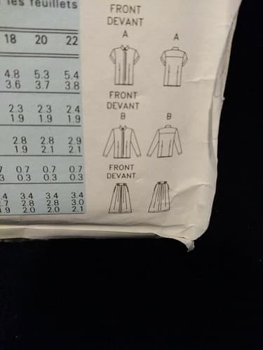 Vintage Butterick 3153 Sewing Pattern Size 12 Bust 34 Misses Petite Shirt Dress - Thumbnail 3