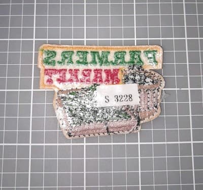 Farmers Market GSA Patch Badge Girl & Boys Scouts Cub Fun Patch 1.75"×2.25" - Thumbnail 3