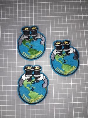 Stargazing Patch Badge Girl & Boys Scouts Cub Fun Patch 2"×1.75" New - Thumbnail 3