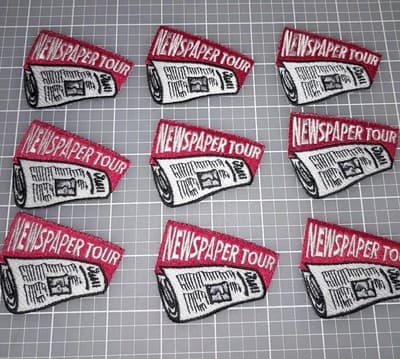 Newspaper Tour Visit Patch Badge Girl & Boys Scouts Cub Fun Patch 2"×2.5" New - Thumbnail 3