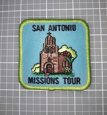 San Antonio Mission Trail Patch Badge Girl Boys Scouts Fun Patch 2.5"×2.5" New - Image 1