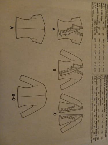 McCalls M7760 7760 Draped Vest & Jackets w Pleated Shoulder Sz 14-22 UC Pattern - Thumbnail 3
