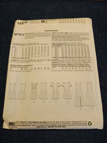 Mccalls M7972 Designer LAURA ASHLEY Summer Sundress A Line Sz 14-22 Pattern UC - Thumbnail 2