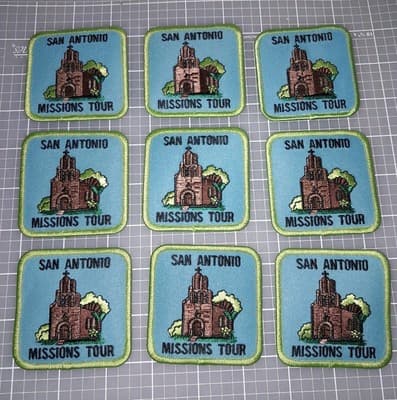 San Antonio Mission Trail Patch Badge Girl Boys Scouts Fun Patch 2.5"×2.5" New - Thumbnail 3