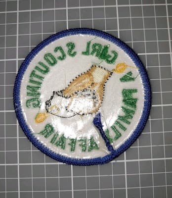 Girl Scout GSA Girl Scouting A Family Affair Patch Fun Patch 2.5"×2.5" New - Thumbnail 2