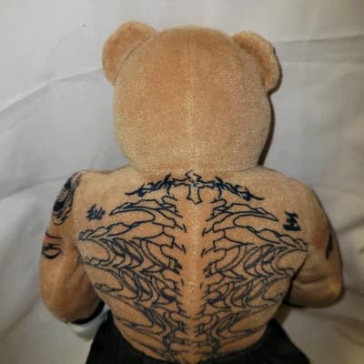 2004 WWE Rey Mysterio Plush Collectible Bear 17" Live Event Exclusive - Thumbnail 5
