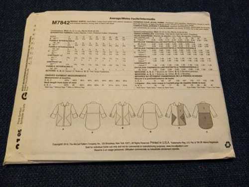 McCall’s M7842 Palmer Pletsch Shirt Pattern 16–24 Boho 70s Retro Chic Uncut - Thumbnail 2