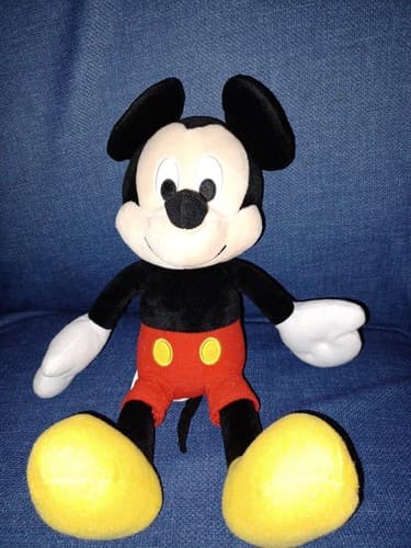 Walt Disney Classic Mickey Mouse Plush 14" Kohls & Small Reusable Tote You Get 2 - Thumbnail 2