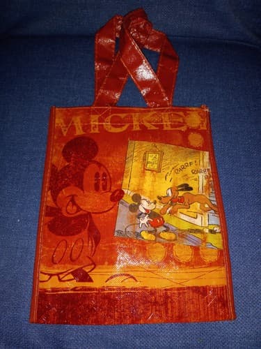Walt Disney Classic Mickey Mouse Plush 14" Kohls & Small Reusable Tote You Get 2 - Thumbnail 7